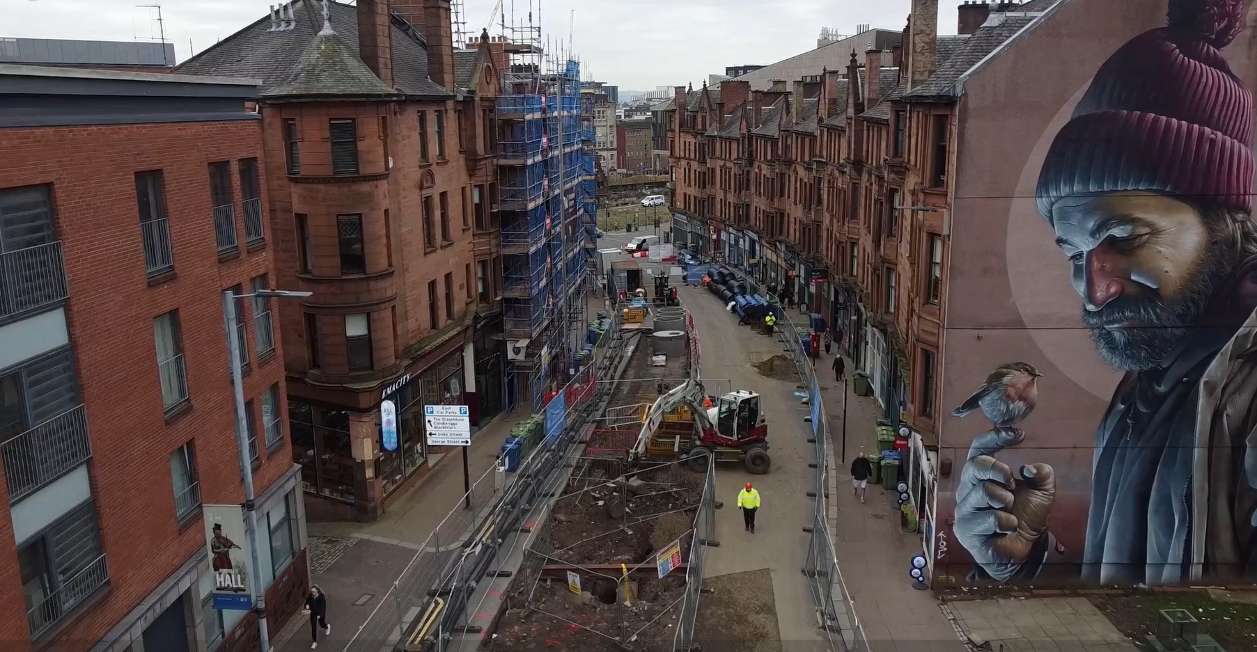 One of Glasgow s oldest roads reopens after water works uncover